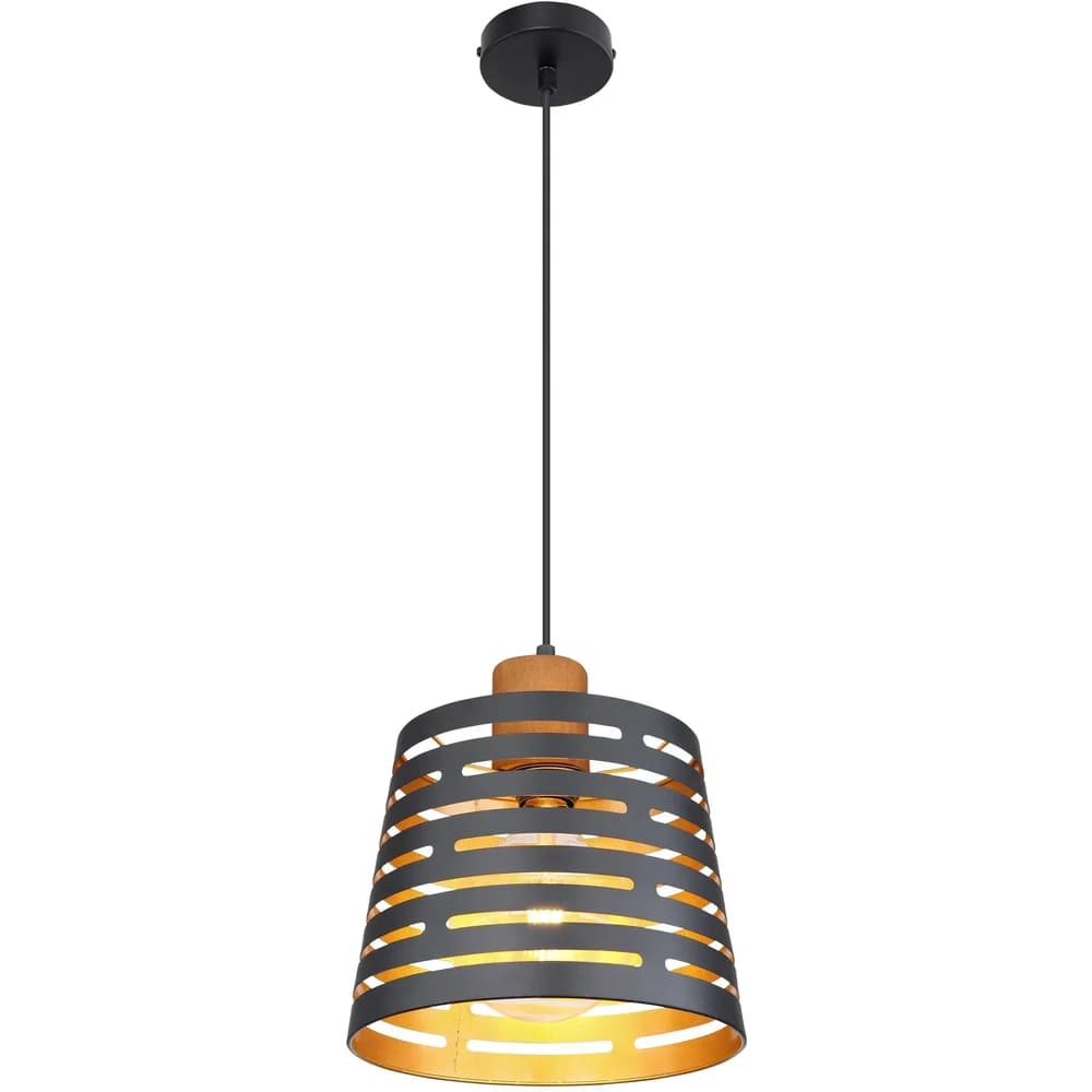 Globo Lighting Hängeleuchte , schwarz , Maße (cm): H: 120 Ø: 25
