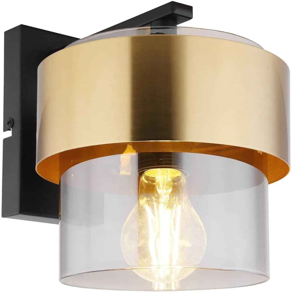 Globo Lighting Wandleuchte , schwarz , Maße (cm): B: 18 H: 21,5