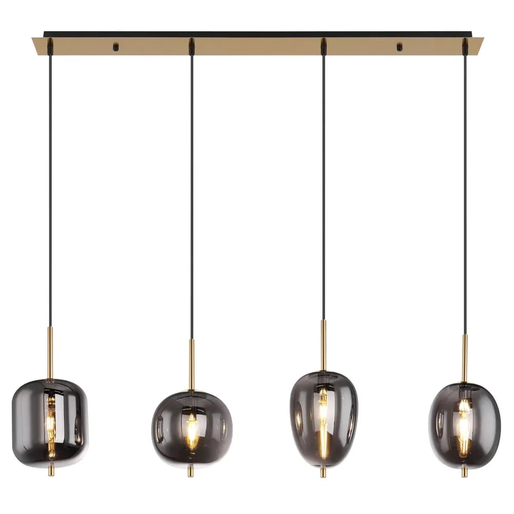 Globo Lighting Hängeleuchte , gold , Maße (cm): B: 18,5 H: 120