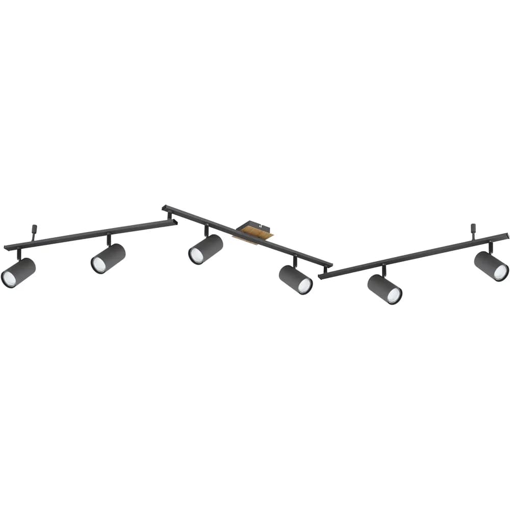 Globo 57910-6G Robby Strahler Metall Graphit, 6X Gu10