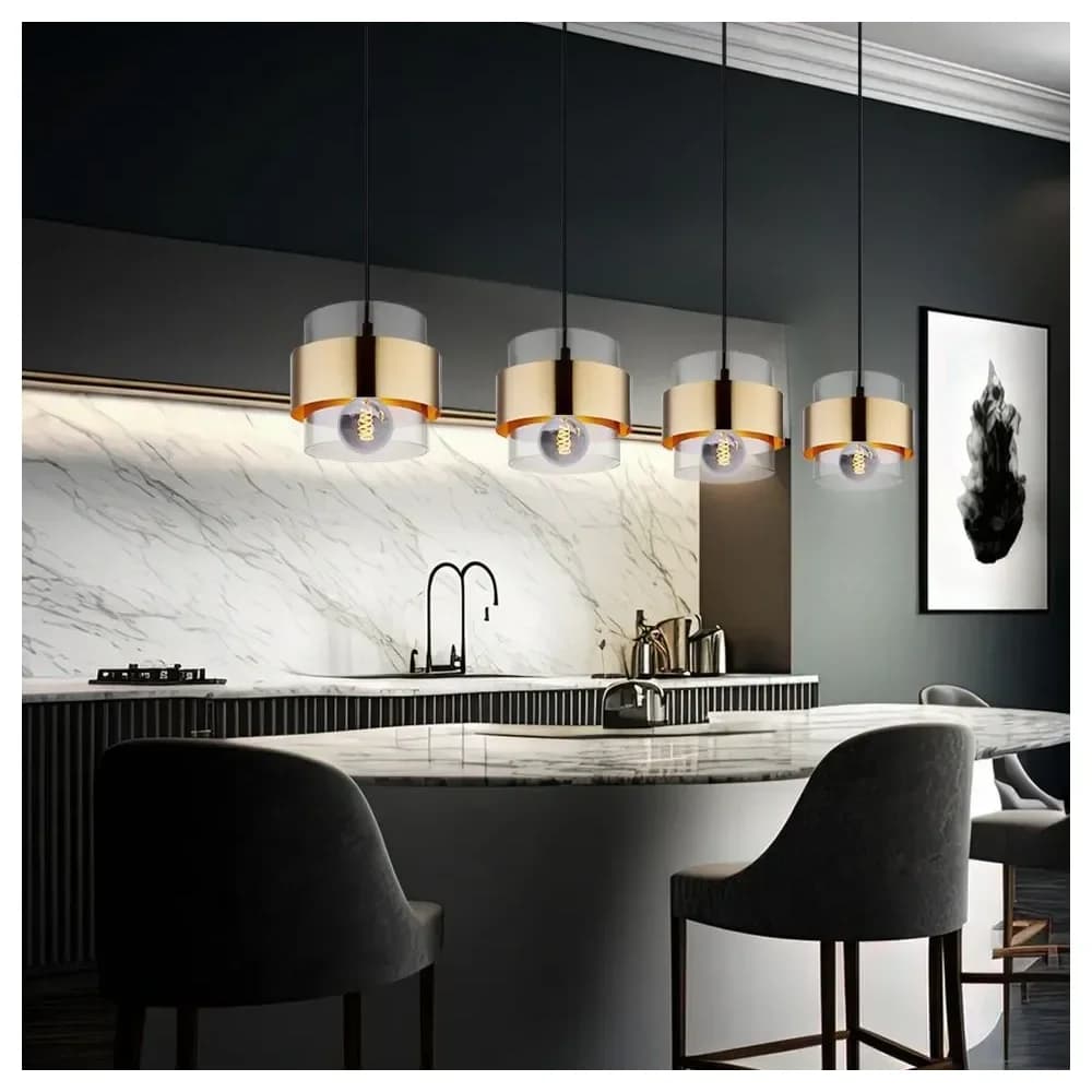 Globo Lighting Pendelleuchte , schwarz , Maße (cm): B: 111 H: 120 T: 18.0
