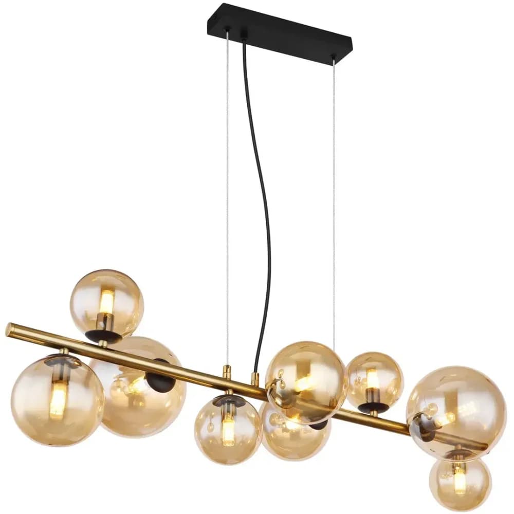 Globo Lighting Pendelleuchte ¦ schwarz ¦ Maße (cm): B: 86,6 H: 120 T: 36.0