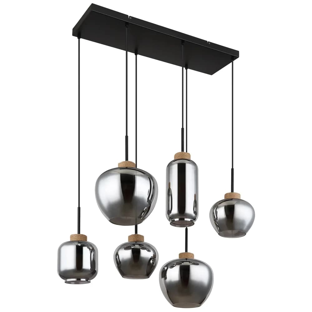 Globo Lighting Hängeleuchte , schwarz , Maße (cm): B: 40 H: 120