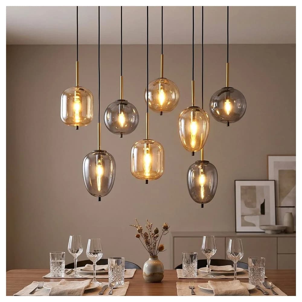 Globo Lighting Hängeleuchte , schwarz , Maße (cm): B: 34 H: 120