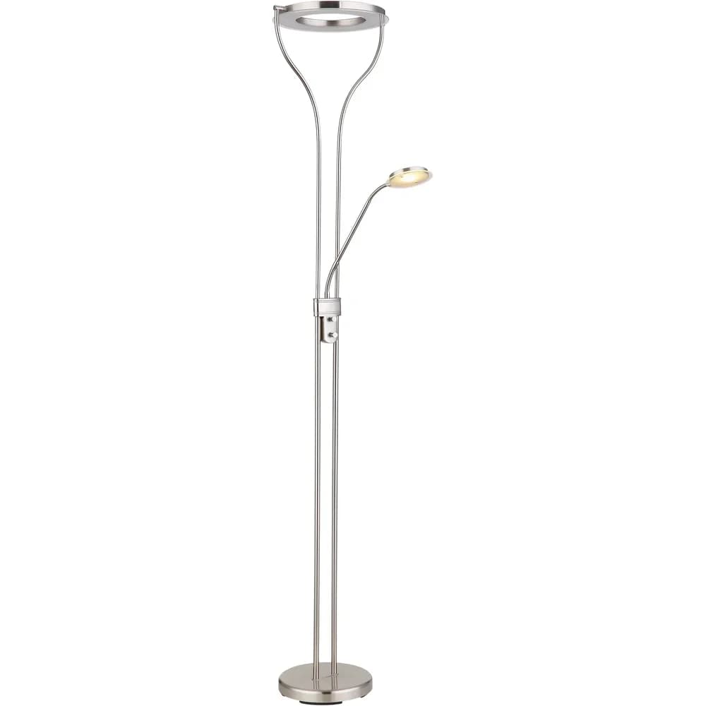 Globo Lighting Deckenfluter , silber , Maße (cm): B: 30 H: 194