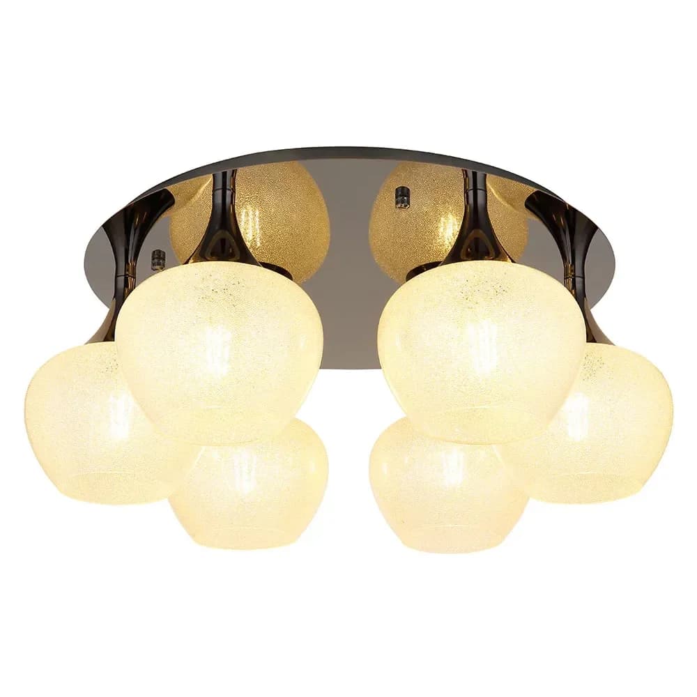Globo Lighting Deckenleuchte , schwarz , Maße (cm): H: 26,5 Ø: 65