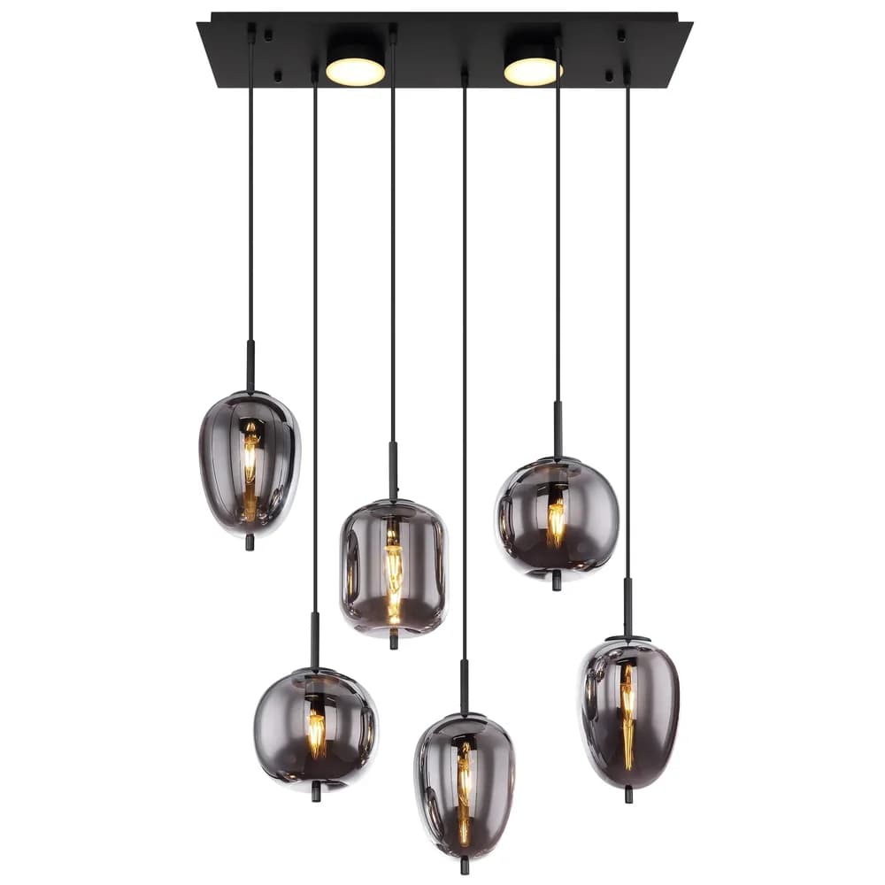 Globo Lighting Hängeleuchte , schwarz , Maße (cm): B: 34 H: 120