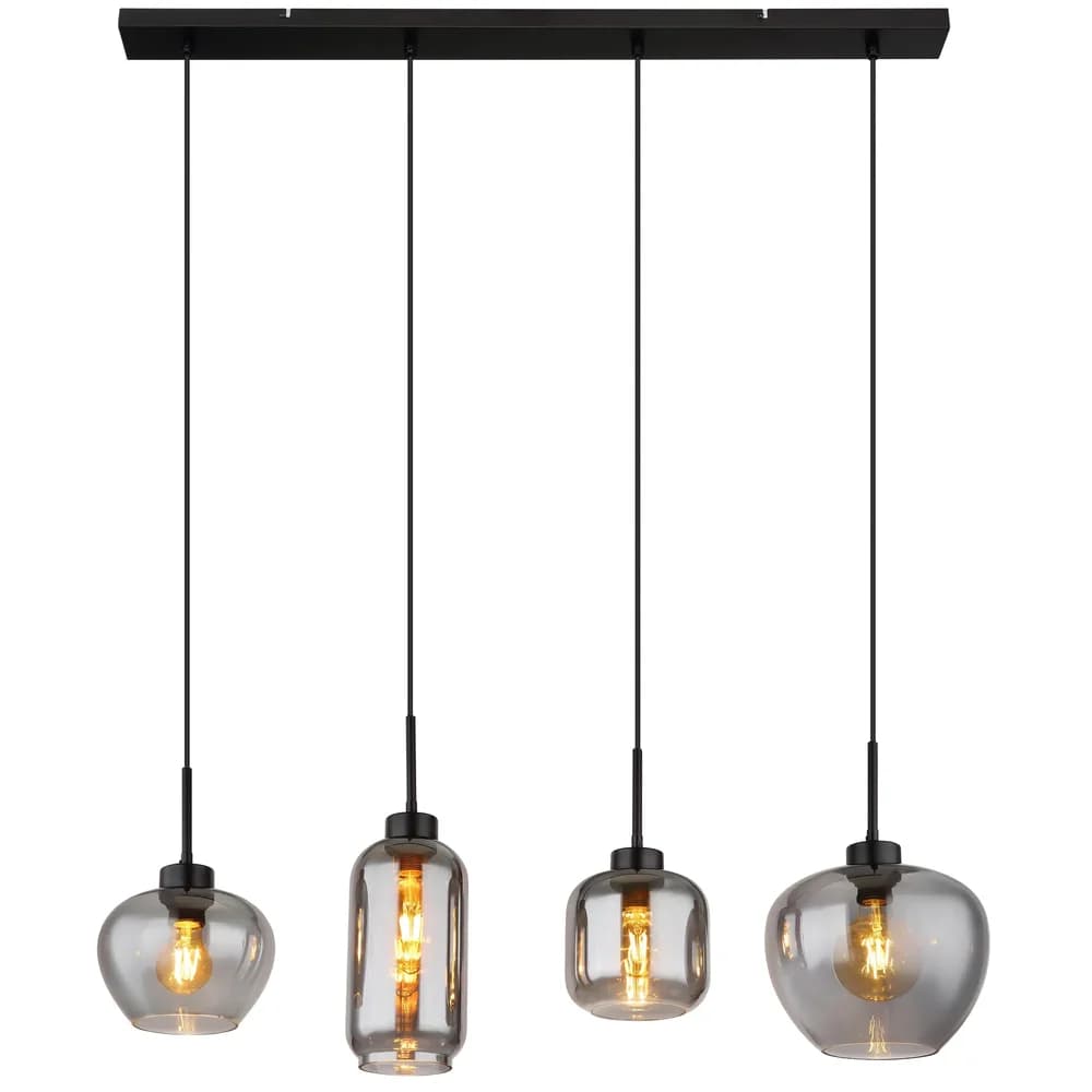Globo Lighting Pendelleuchte , schwarz , Maße (cm): B: 99,5 H: 120 T: 24.0