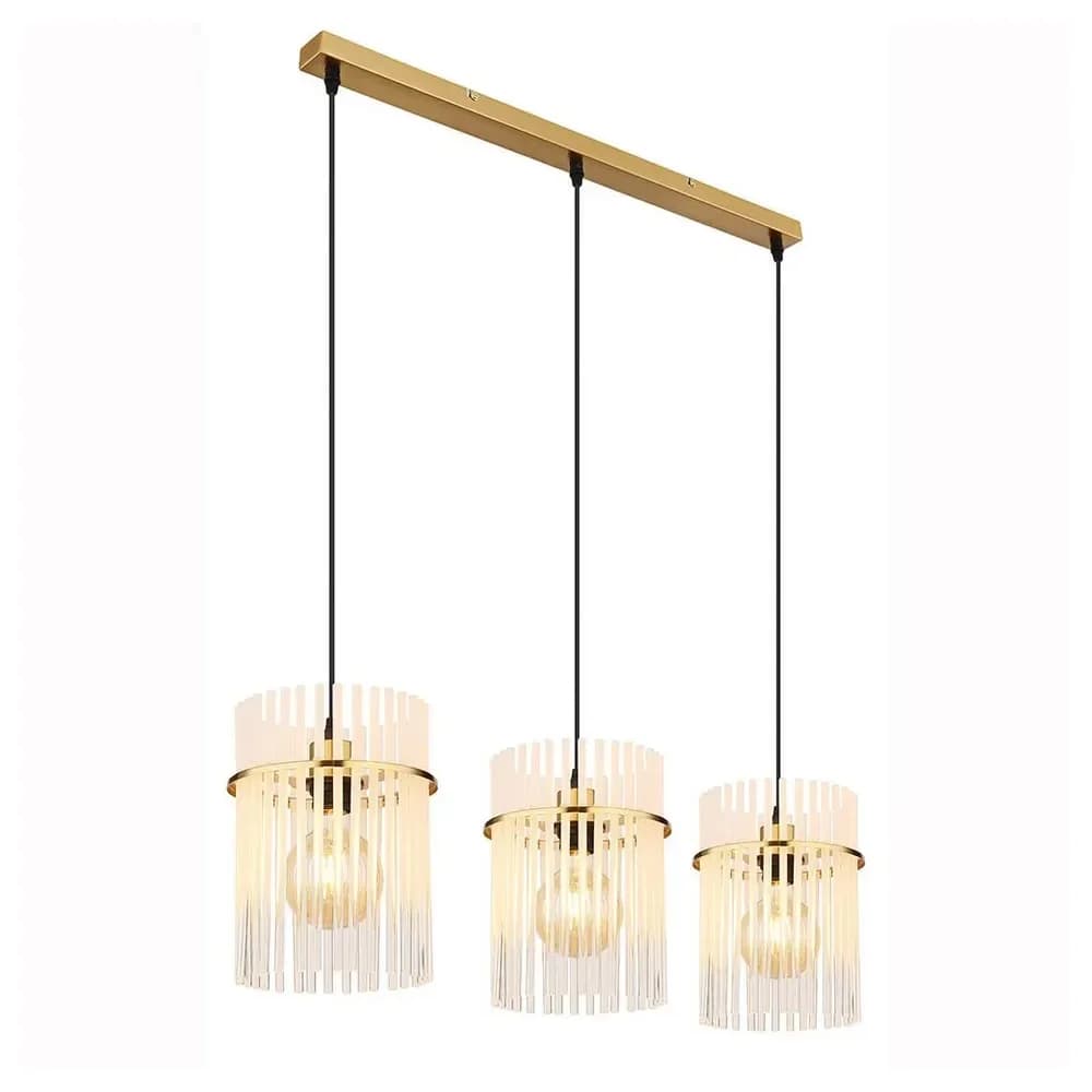 Globo Lighting Hängeleuchte , gold , Maße (cm): B: 20 H: 140