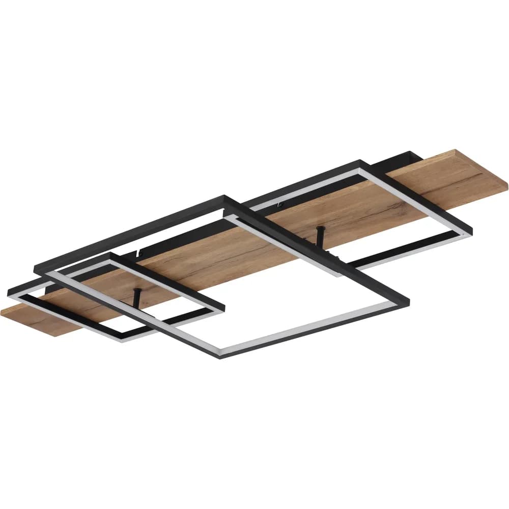 Globo Lighting Deckenleuchte , schwarz , Maße (cm): B: 95 H: 10 T: 40.0