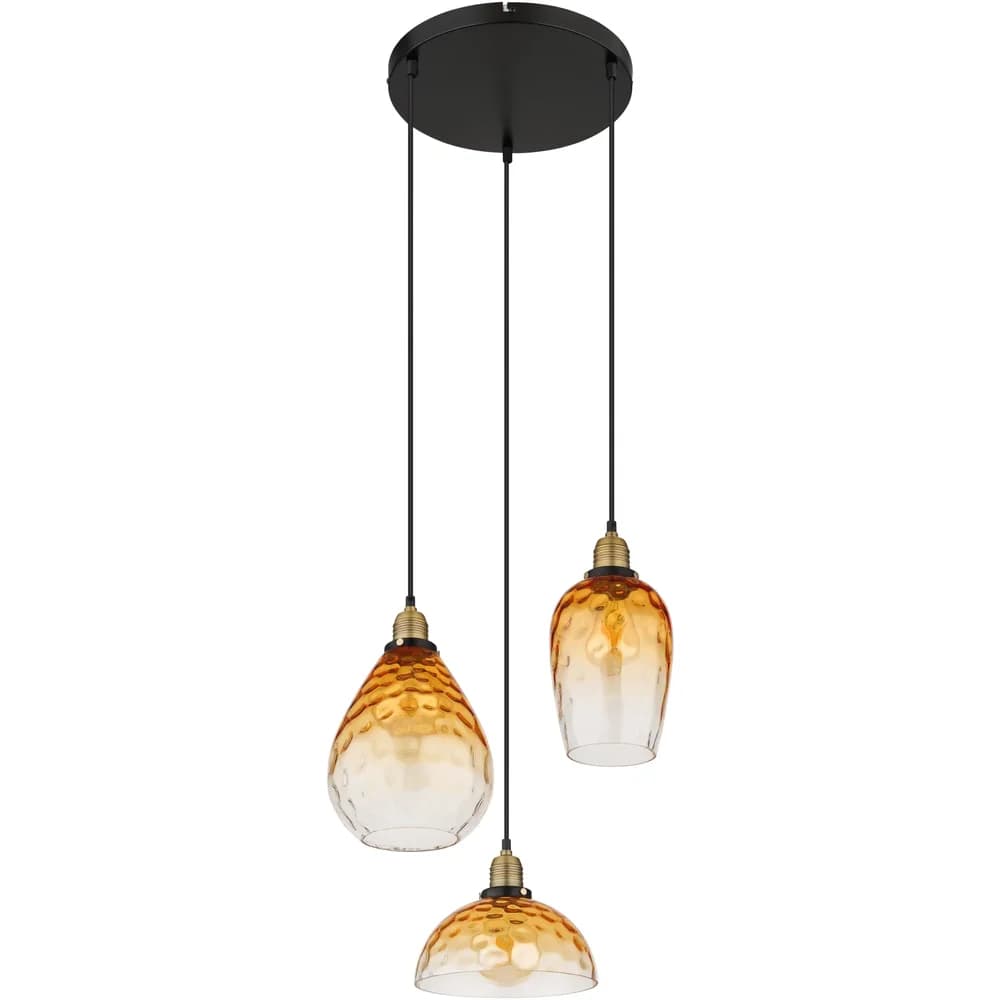 Globo Lighting Hängeleuchte , schwarz , Maße (cm): H: 150 Ø: 46