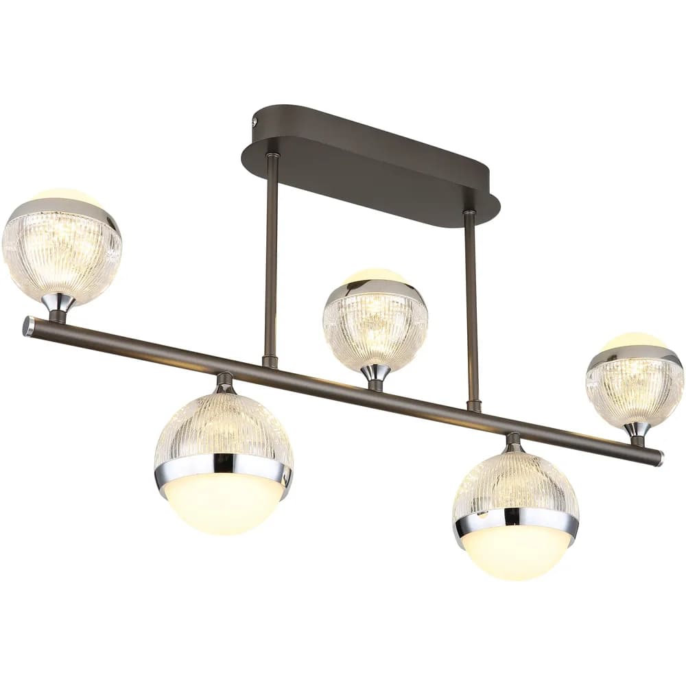 Globo Lighting Deckenleuchte , silber , Maße (cm): B: 11 H: 37