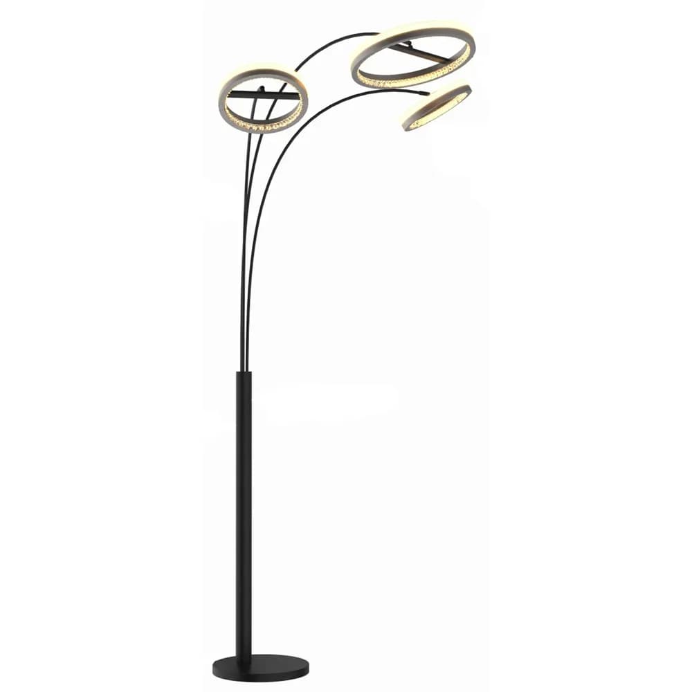 Globo Lighting Stehleuchte , schwarz , Maße (cm): B: 83,7 H: 190,2