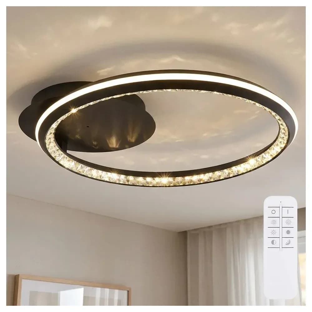 Globo Lighting Deckenleuchte , grau , Maße (cm): B: 50 H: 8