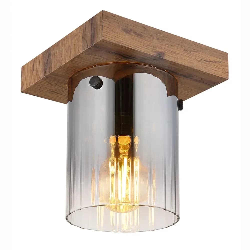 Globo Lighting Deckenleuchte , holzfarben , Maße (cm): B: 16 H: 18