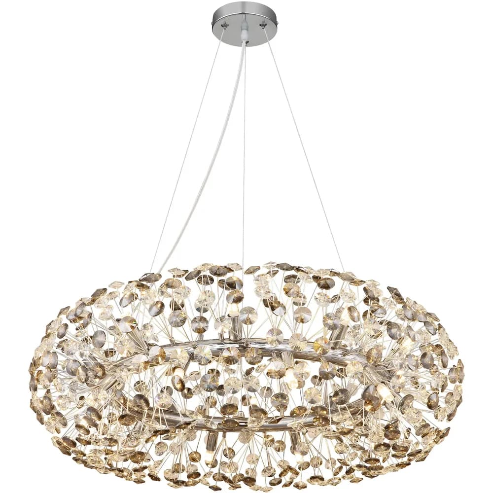 Globo Lighting Luster , silber , Maße (cm): H: 150 Ø: 80