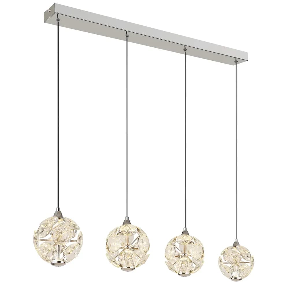 Globo Lighting Hängeleuchte , silber , Maße (cm): B: 15 H: 150