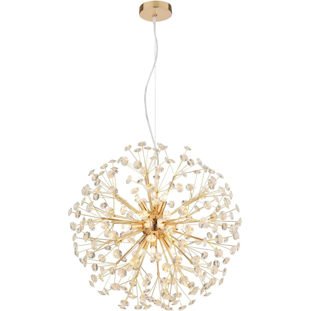 Globo Lighting Luster , gold , Maße (cm): H: 150 Ø: 60