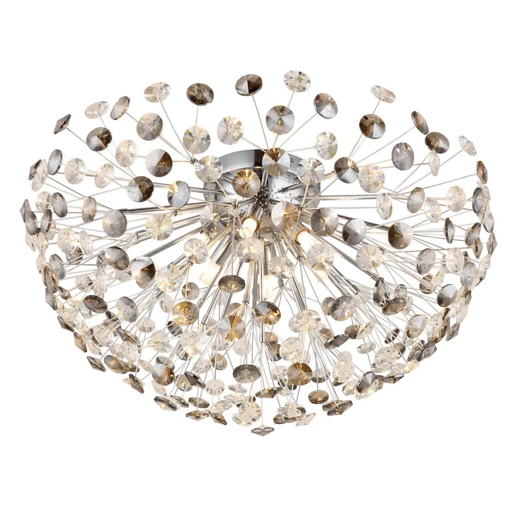 Globo Lighting Deckenleuchte , silber , Maße (cm): H: 32,5 Ø: 60