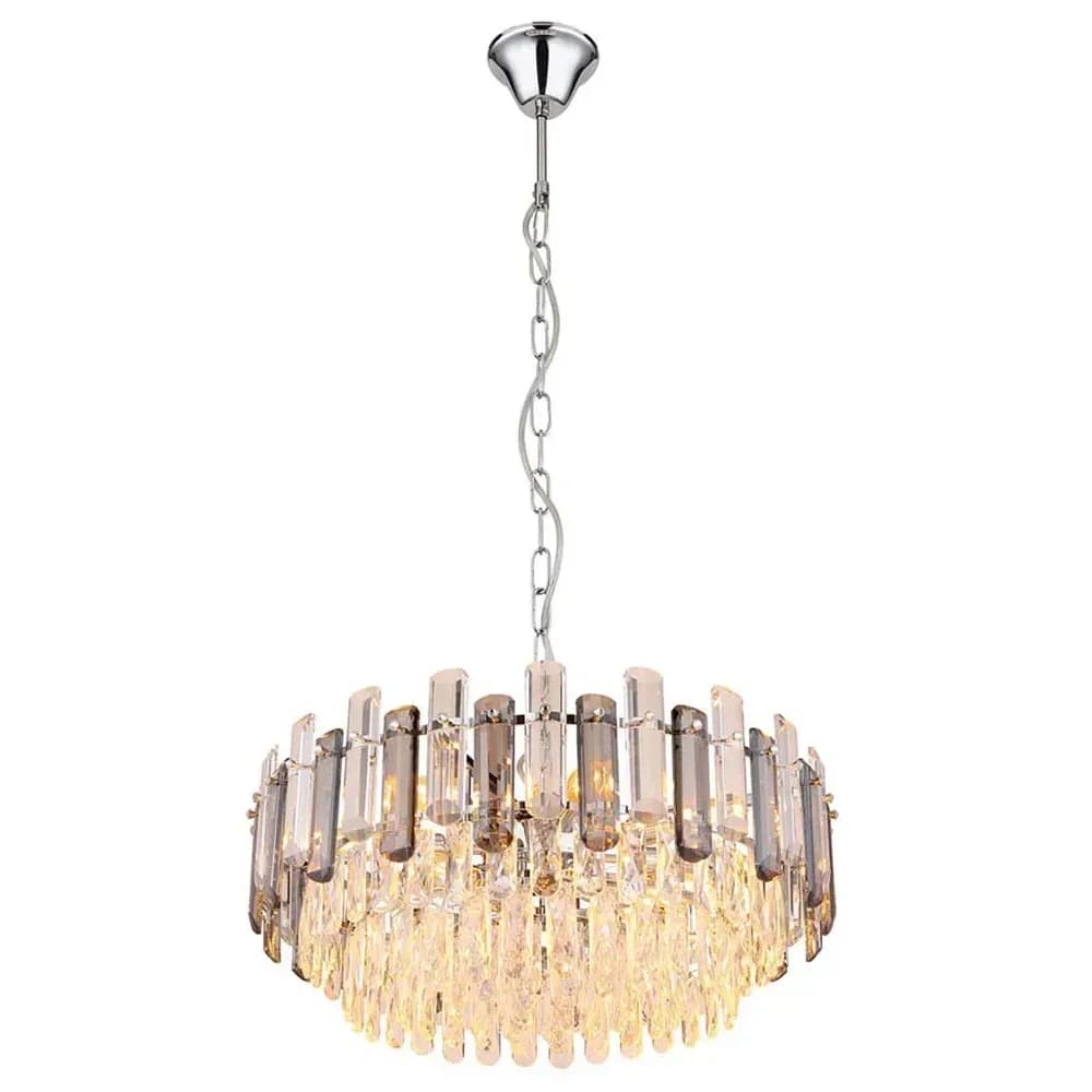 Globo Lighting Luster , silber , Maße (cm): H: 132 Ø: 59