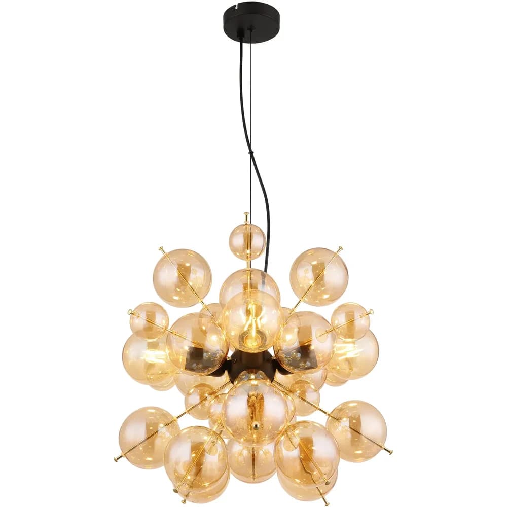 Globo Lighting Hängeleuchte , schwarz , Maße (cm): H: 120 Ø: 51.5