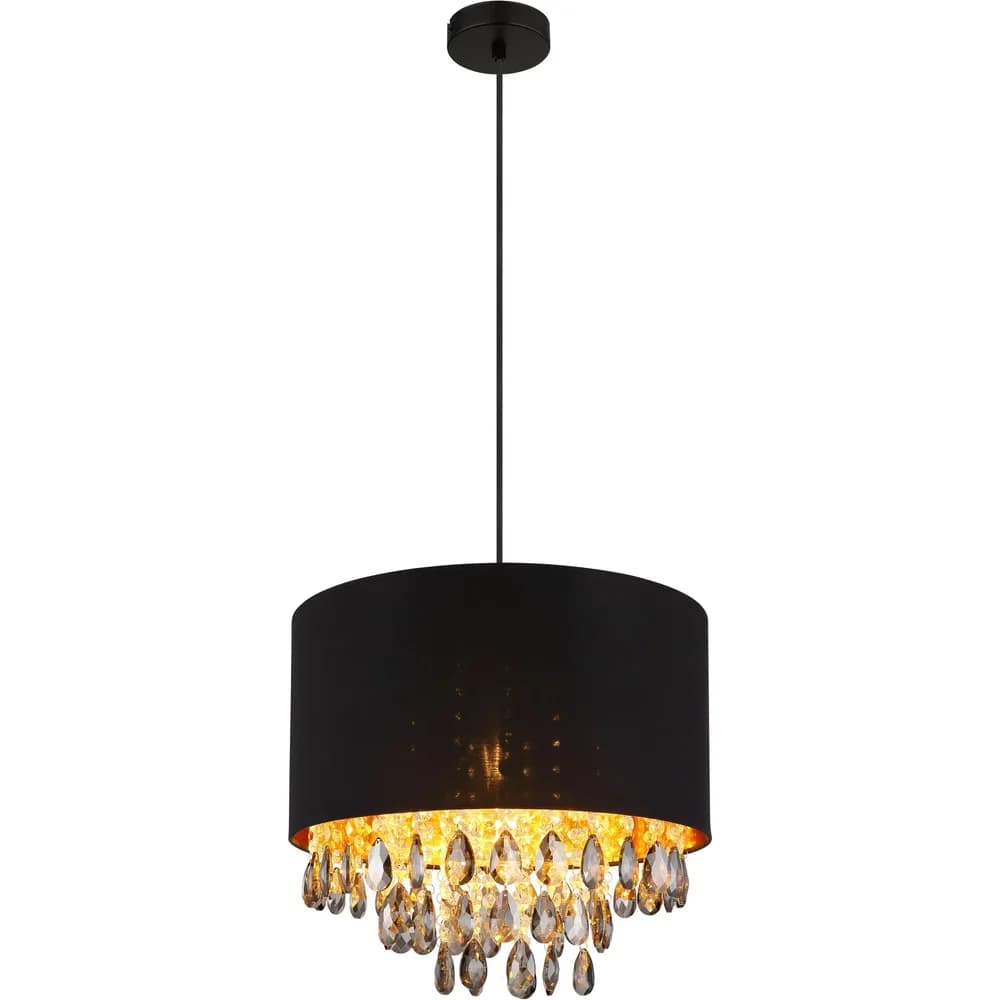 Globo Lighting Hängeleuchte , schwarz , Maße (cm): H: 120 Ø: 40