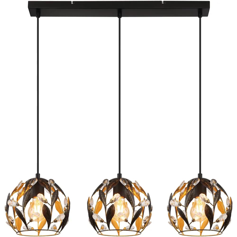 Globo Lighting Pendelleuchte , schwarz , Maße (cm): B: 74 H: 150