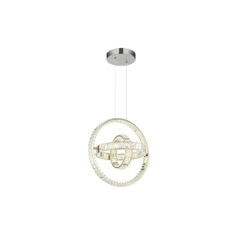 Globo Lighting Hängeleuchte , silber , Maße (cm): B: 40 H: 120