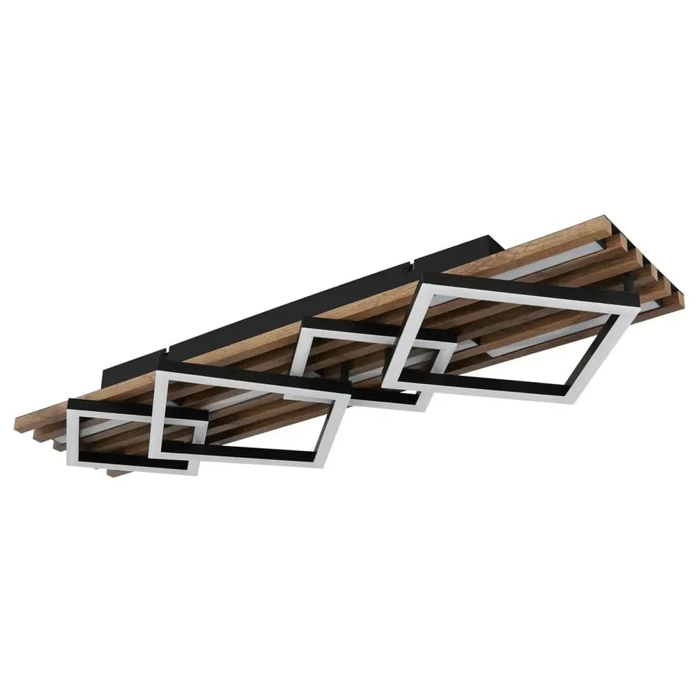Globo Lighting Deckenleuchte , schwarz , Maße (cm): B: 82 H: 9,5