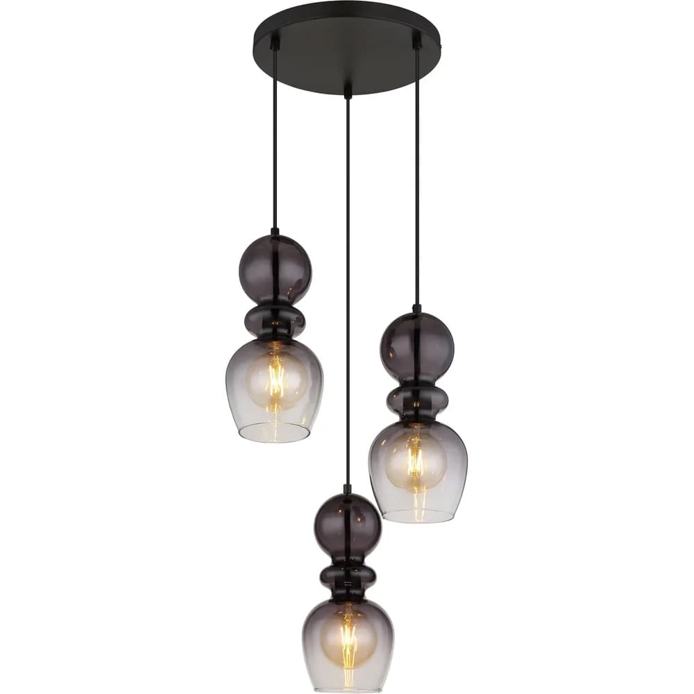 Globo Lighting Hängeleuchte , schwarz , Maße (cm): H: 150 Ø: 41