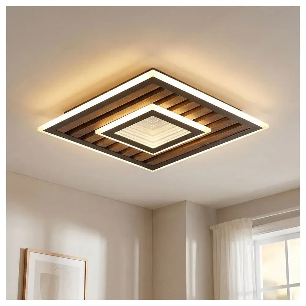 Globo Lighting Deckenleuchte , schwarz , Maße (cm): B: 40 H: 6