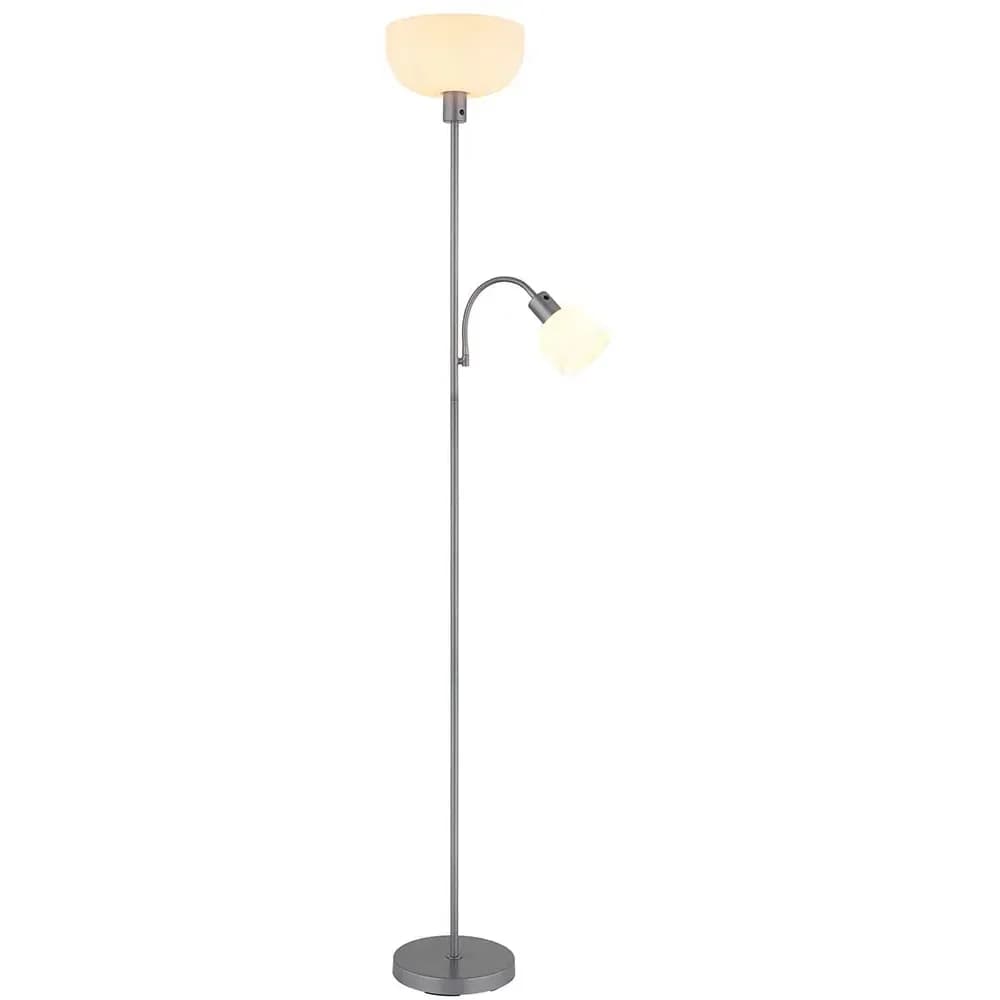 Globo Lighting Stehleuchte , grau , Maße (cm): H: 178,7 Ø: 26