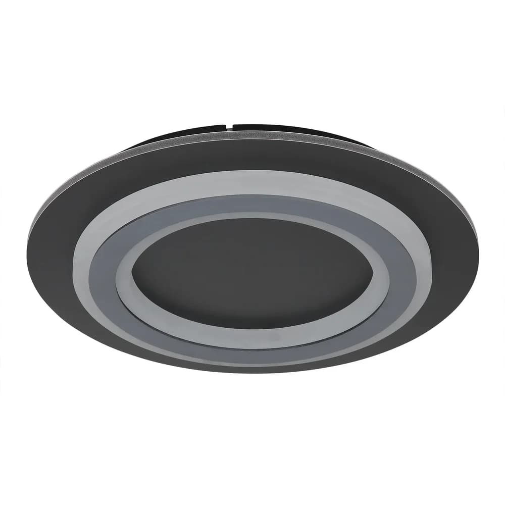 Globo Lighting Deckenleuchte , schwarz , Maße (cm): H: 5,5 Ø: 34