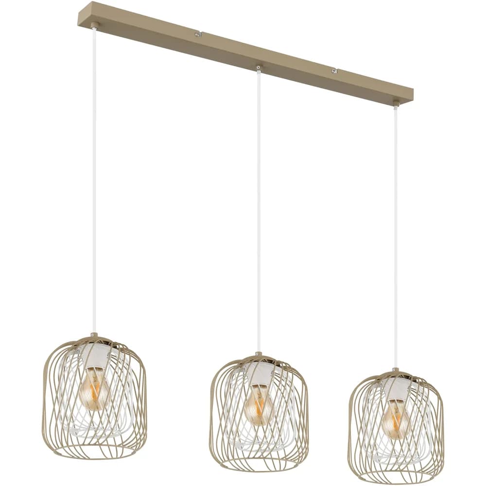 Globo Lighting Hängeleuchte , braun , Maße (cm): B: 18 H: 150