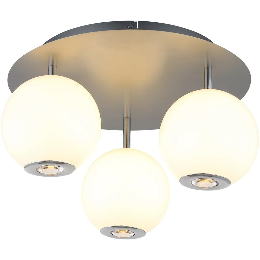 Globo Lighting Deckenleuchte , grau , Maße (cm): H: 25 Ø: 42