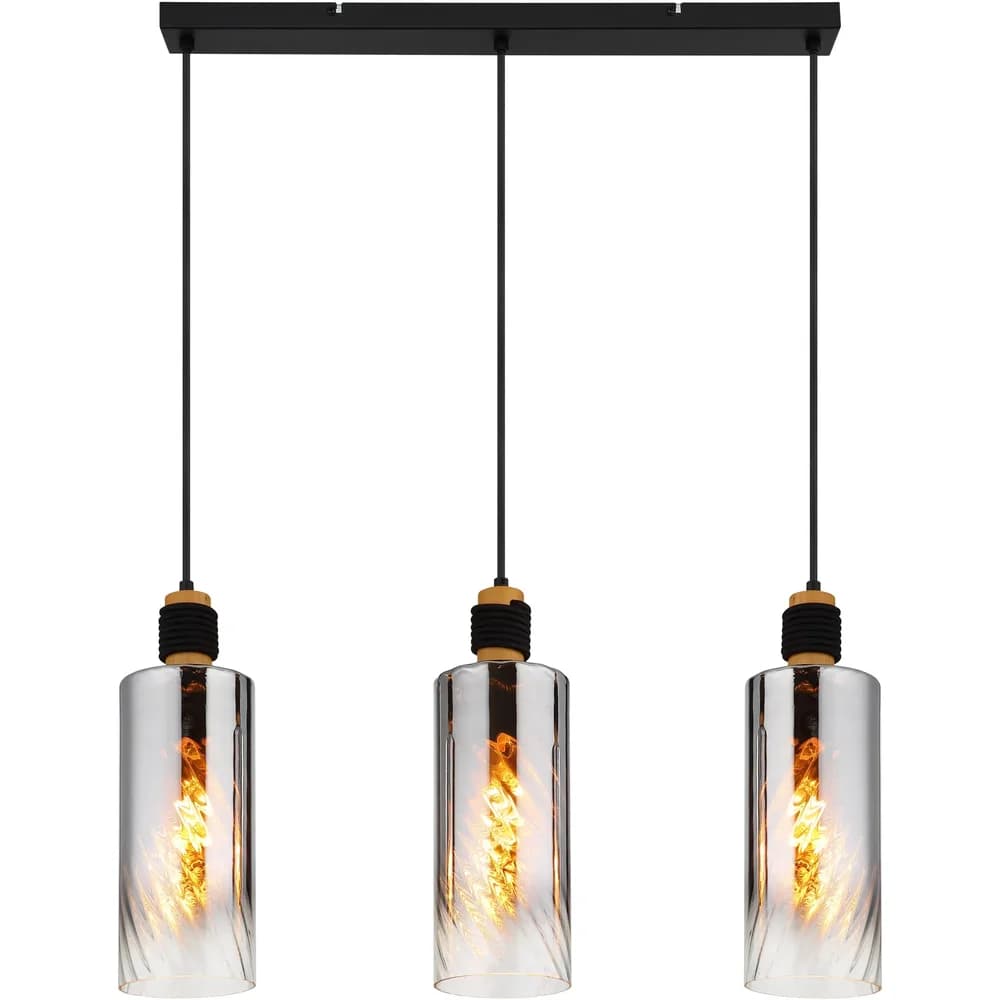 Globo Lighting Hängeleuchte , schwarz , Maße (cm): B: 12 H: 150