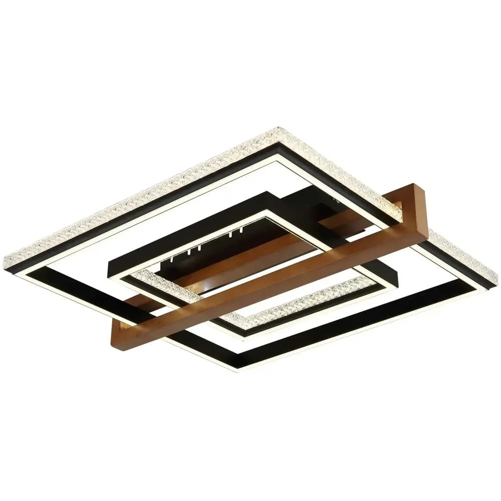Globo Lighting Deckenleuchte , schwarz , Maße (cm): B: 55 H: 11,5