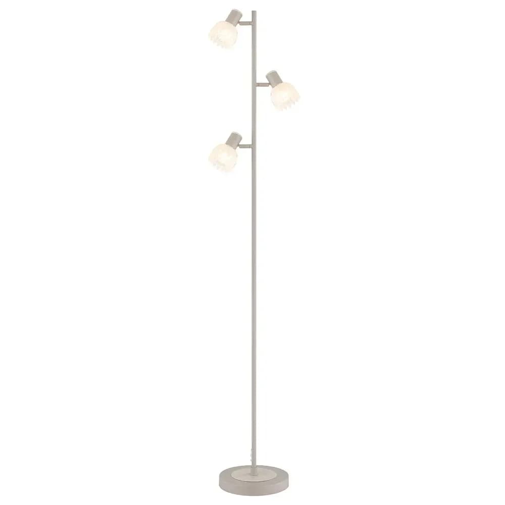 Globo Lighting Stehleuchte , braun , Maße (cm): B: 23 H: 154