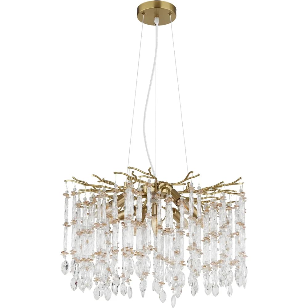 Globo Lighting Luster , gold , Maße (cm): H: 120 Ø: 60