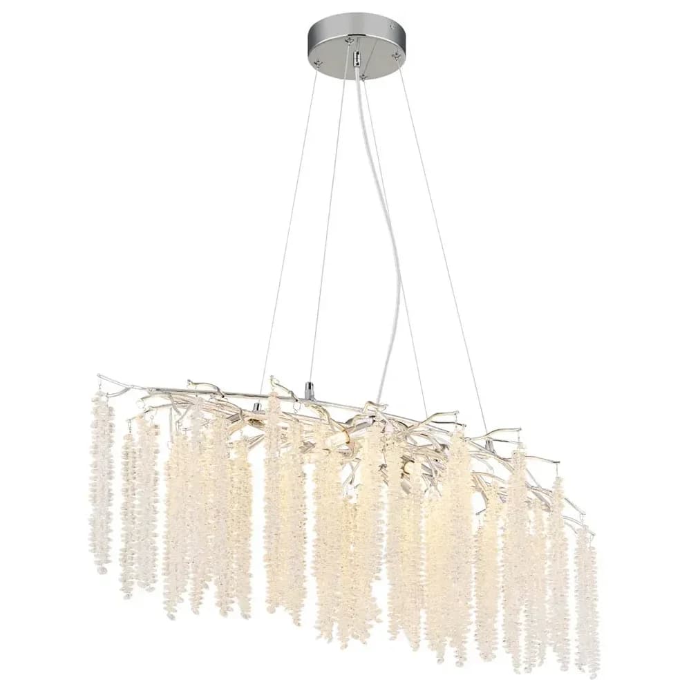 Globo Lighting Luster , silber , Maße (cm): B: 40 H: 120