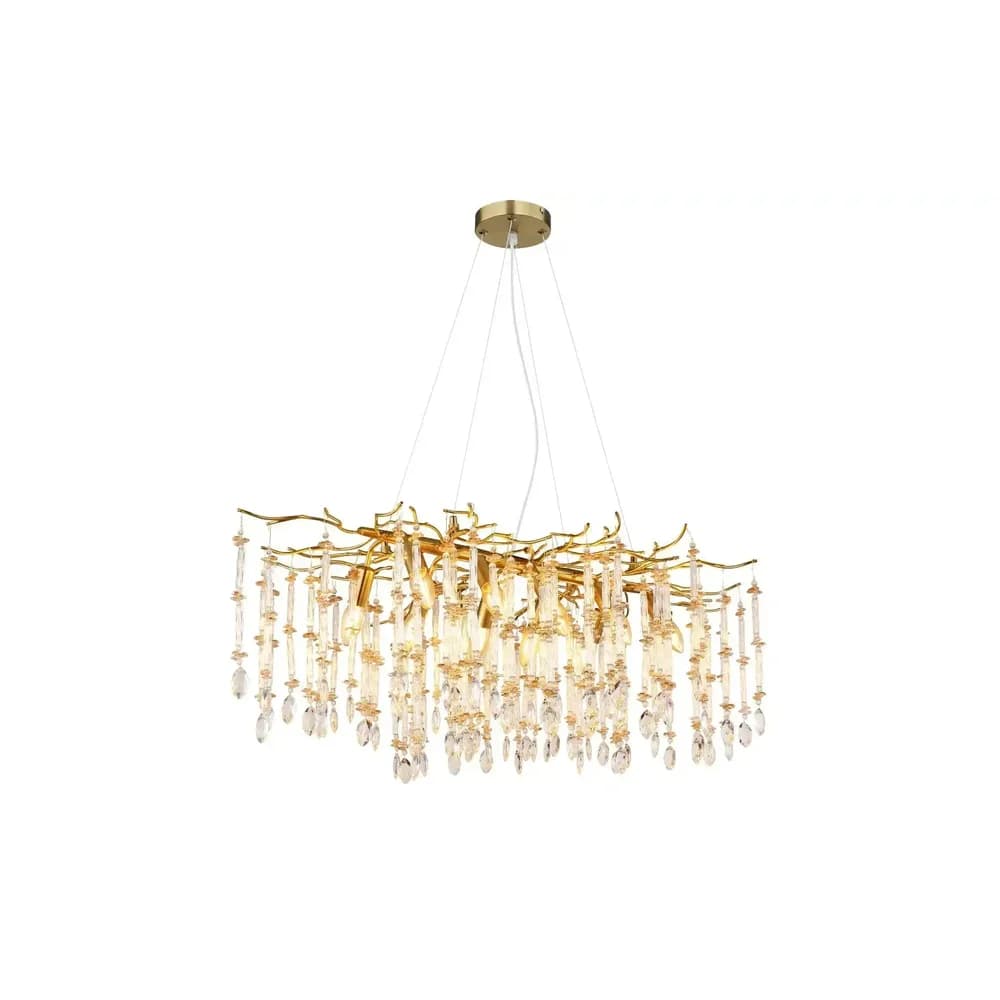 Globo Lighting Luster , gold , Maße (cm): B: 60 H: 120