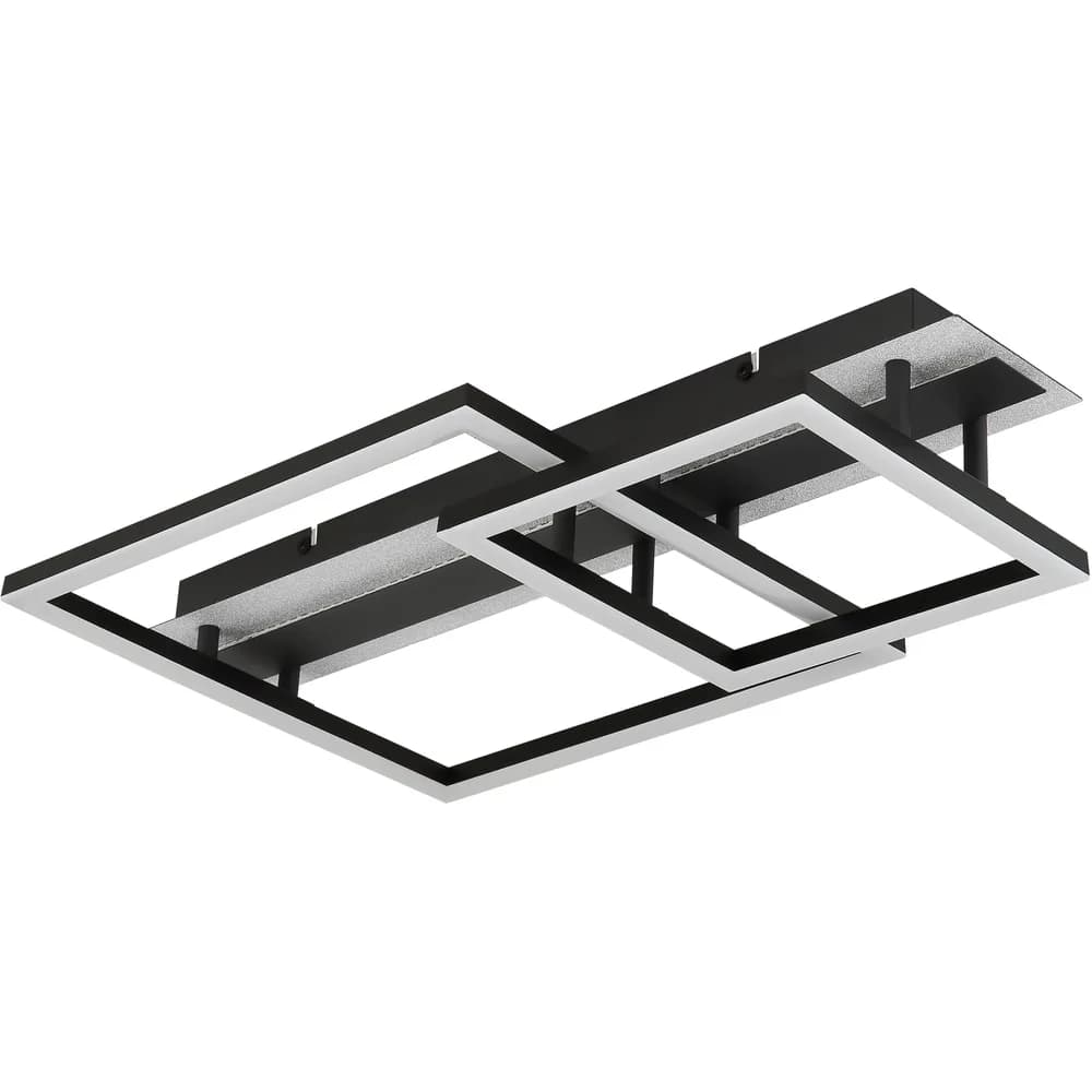 GLOBO Lighting Deckenleuchte ESTRADA LBH 56x33x9 cm schwarz - Schwarz