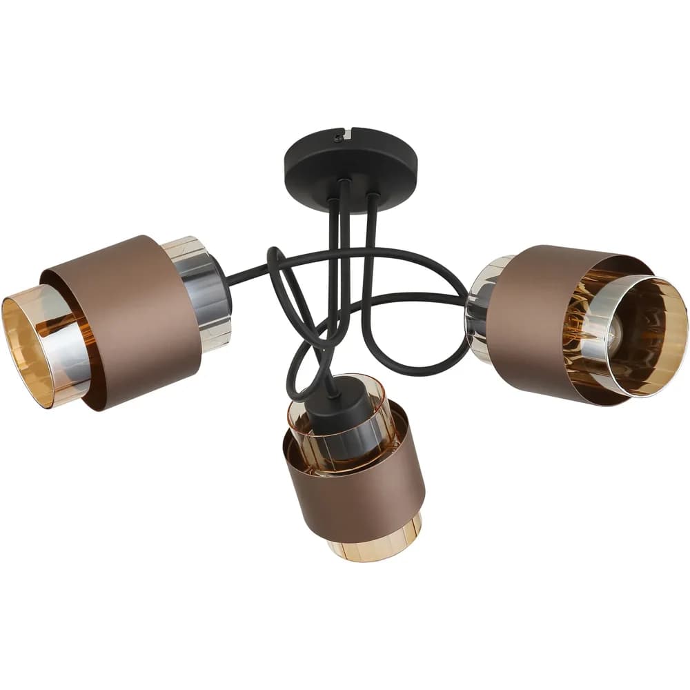 Globo Lighting Deckenleuchte , schwarz , Maße (cm): H: 26 Ø: 43