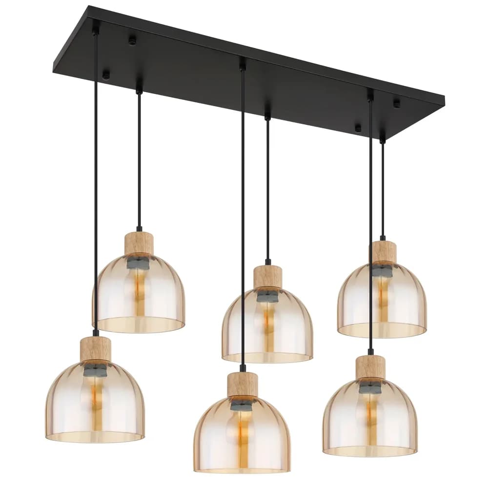 Globo Lighting Hängeleuchte , schwarz , Maße (cm): B: 36 H: 130