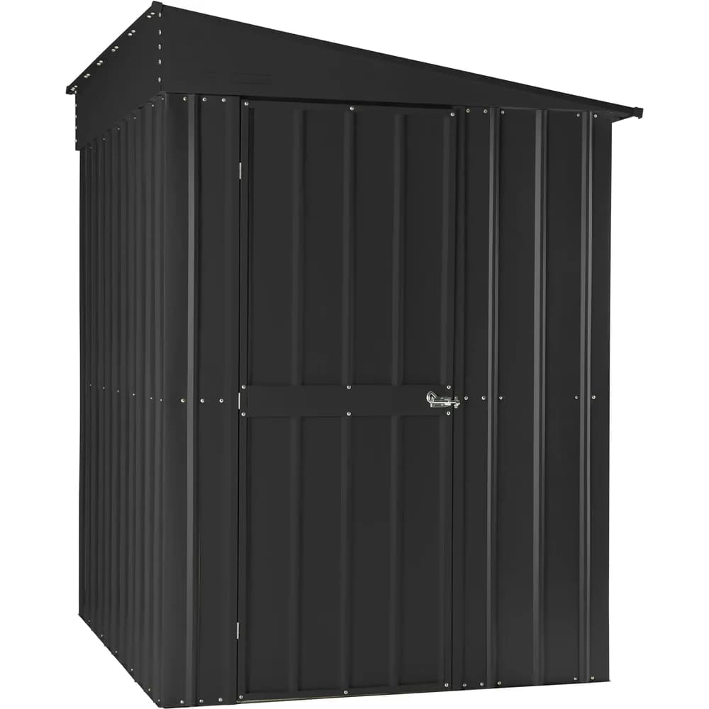 Globel Industries Metall Anlehn-Gerätehaus, Fahrradgarage "Lean-To 56",anthrazit,2,79 m2