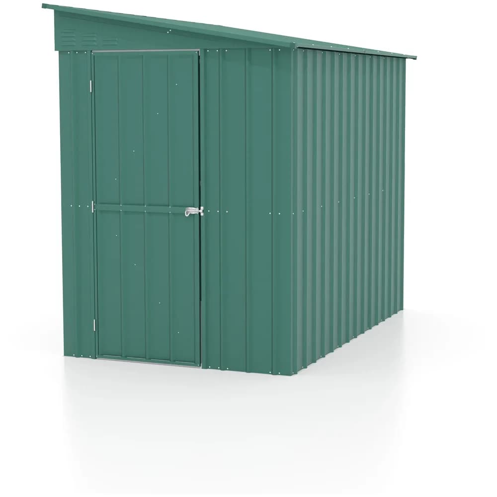 Globel Industries Metall Anlehn-Gerätehaus, Fahrradgarage "Lean-To 58",jade,3,75 m2