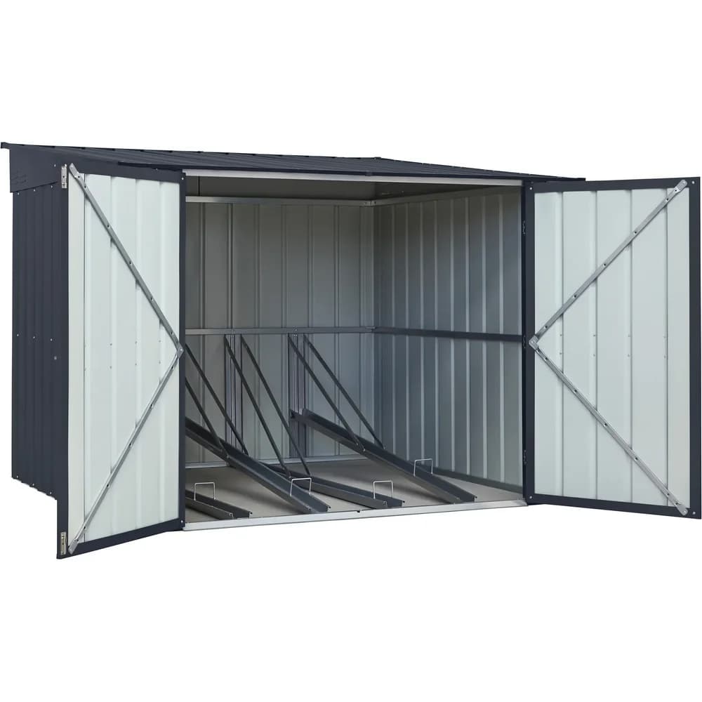 Globel Industries Fahrradgarage "Family",anthrazit,3,82 m2