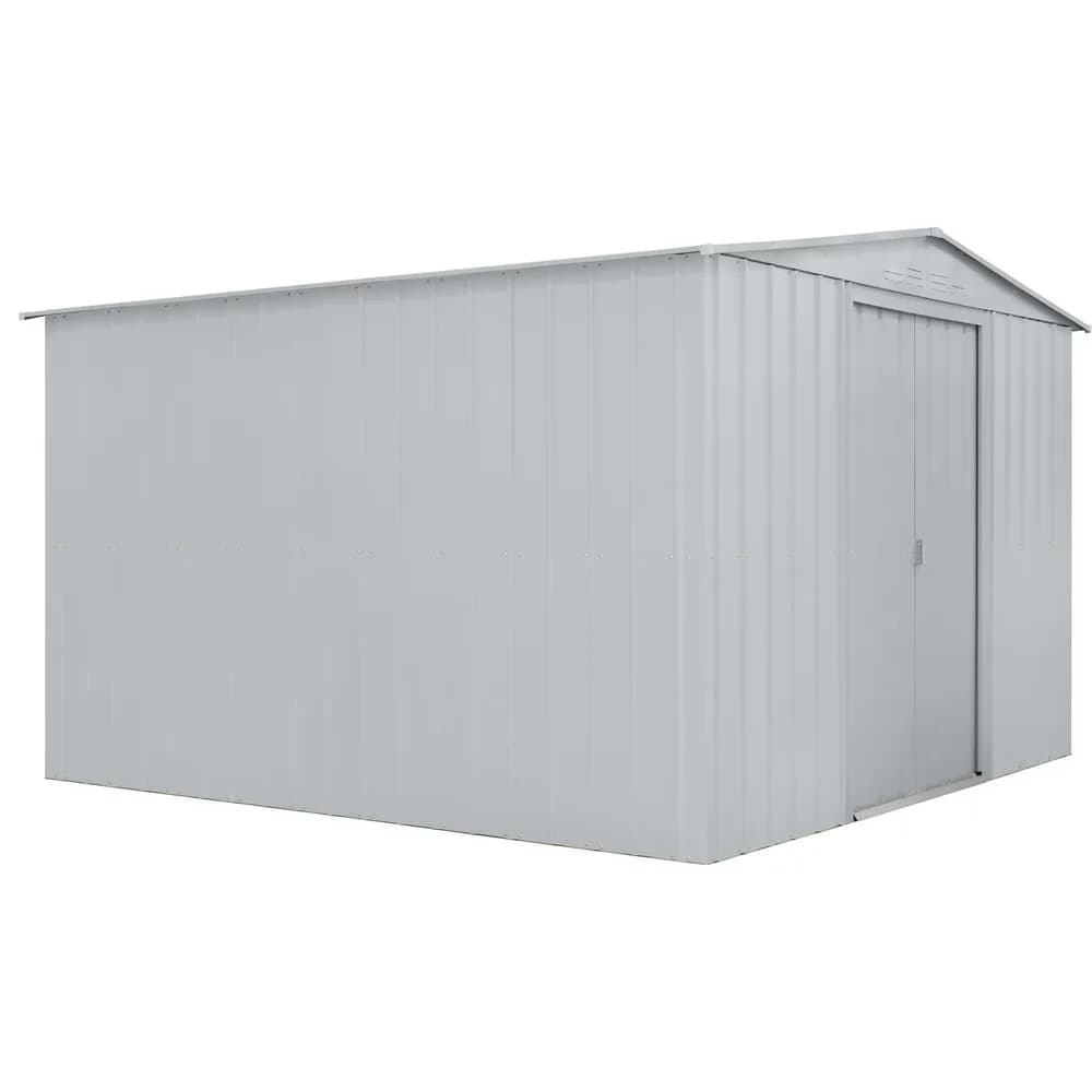 Globel Gerätehaus Metall Gartenmanager Dream 1010, Silber/Metallic