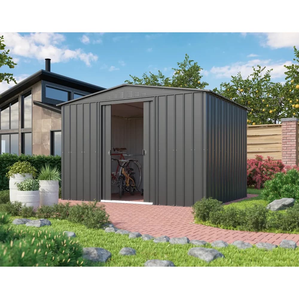Globel Gerätehaus Metall Gartenmanager Dream 108, Schwarz