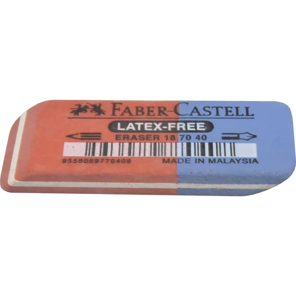 FABER-CASTELL 7070-40 Radiergummi - blau, rot